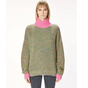 NWT OOF Barbie/Verde Knit Sweater - Sz S